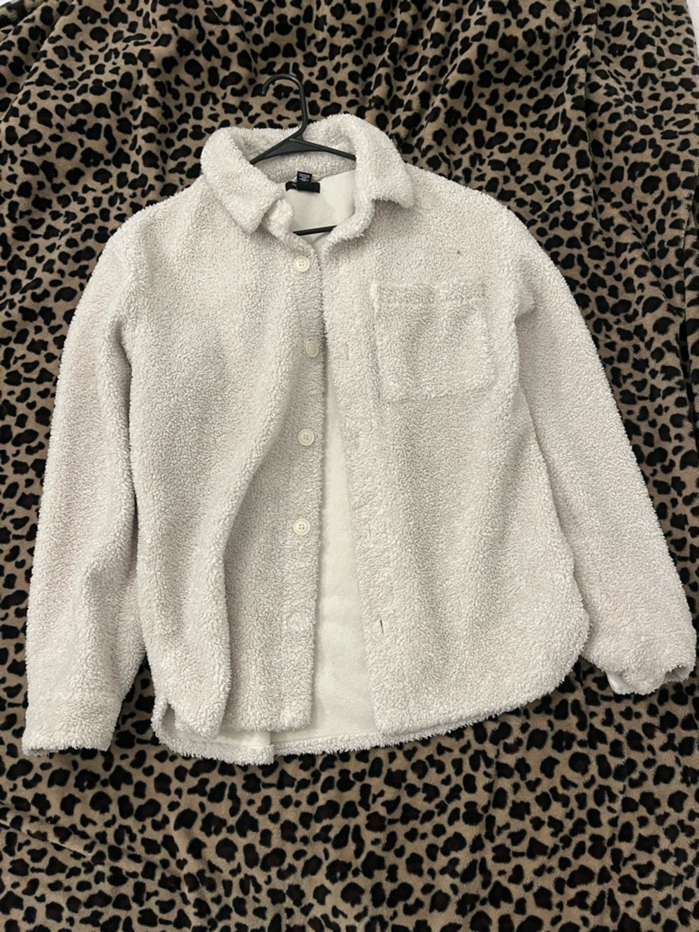 Plush Sherpa Jacket - Cream